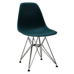 Vitra Eames DSR 43cm Side Chair Ocean / Chrome